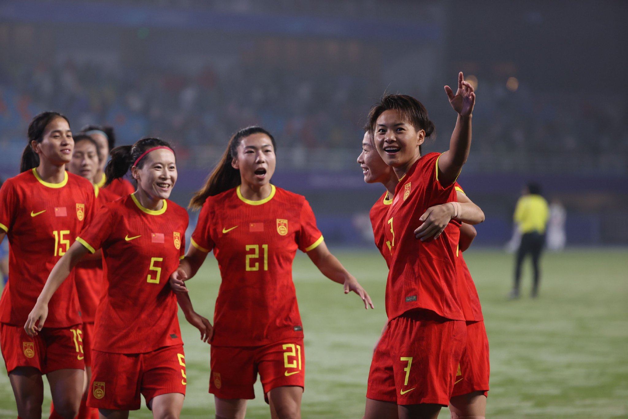 pg中国登录入口-亚运会女足比赛晋级赛中国队取得胜利